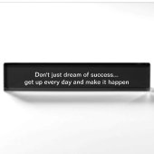 Motivatie en Inspirerend zakelijke offerte Naambordje (Voorkant)