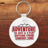 motivatie Explorer Gift Adventure Mindset Sleutelhanger (Achterkant)