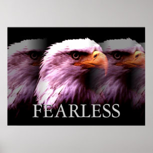 Motivatie Fearless Amerikaanse Steenarend Poster