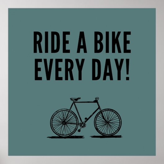 Motivatie fietsen poster (Voorkant)