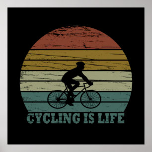 Motivatie fietsen poster