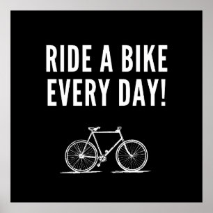 Motivatie fietsen poster