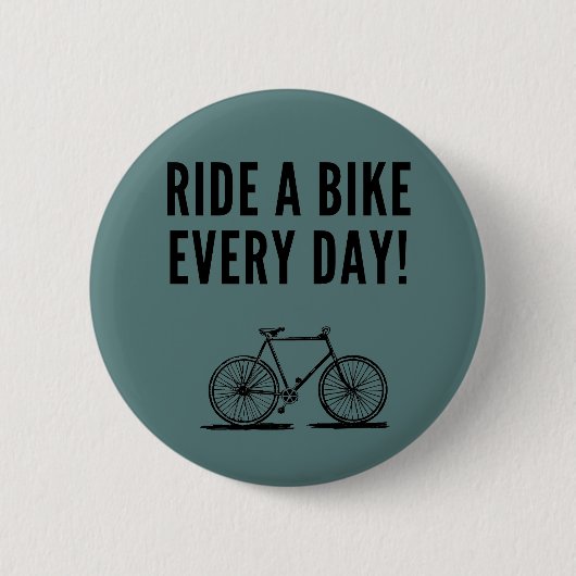Motivatie fietsen ronde button 5,7 cm (Voorkant)