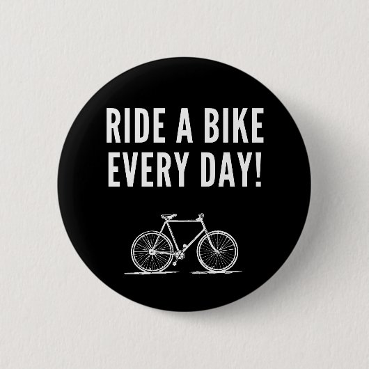 Motivatie fietsen ronde button 5,7 cm (Voorkant)