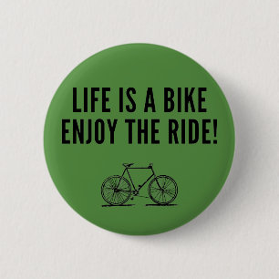 Motivatie fietsen ronde button 5,7 cm