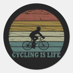 Motivatie fietsen ronde sticker