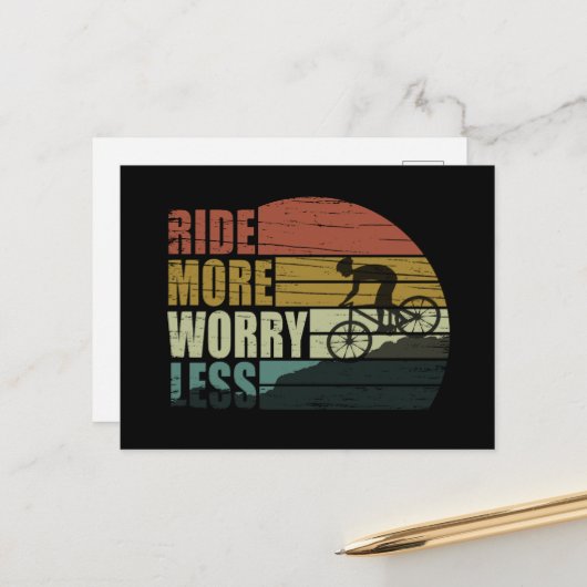 Motivatie fietsoffertes feestdagenkaart (Voorkant / Achterkant in situ)