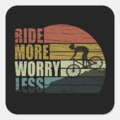 Motivatie fietsoffertes vierkante sticker (Voorkant)