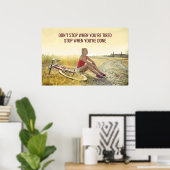 Motivatie fietsprint – offerte poster (Thuiskantoor)