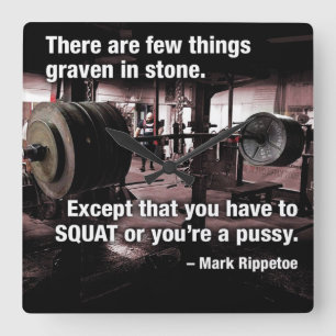 Motivatie fitness Gym Vierkante Klok