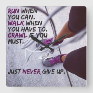 Motivatie fitness Gym Vierkante Klok