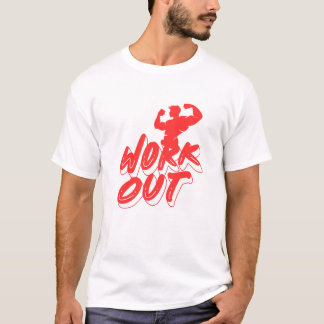 Motivatie fitnessruimte t-shirt