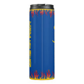 Motivatie Flames Goudgeel Script DEEP BLUE Thermosbeker (Achterkant)