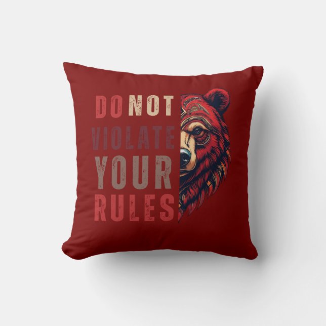 motivatie | Forex mindset | Bear Kussen (Voorkant)