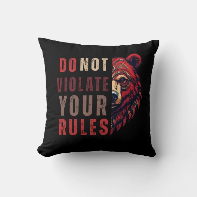 motivatie | Forex mindset | Bear Kussen (Voorkant)