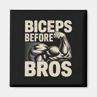 Motivatie Funny Gym Humor Biceps Gains Biceps B Magneet