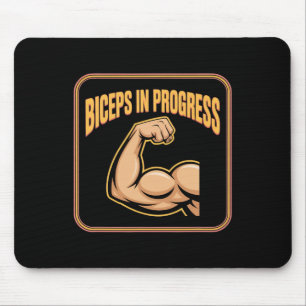 Motivatie Funny Gym Humor Biceps Gains Biceps I Muismat