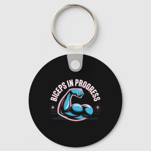 Motivatie Funny Gym Humor Biceps Gains Biceps I Sleutelhanger
