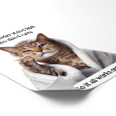 Motivatie Funny Inspirerend Cat Poster (Hoek)