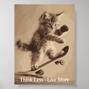 Motivatie Funny Inspirerend Cat Poster