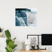 Motivatie Gandhi Strength Quote Poster (Thuiskantoor)