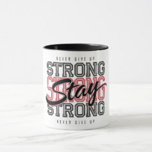 Motivatie geef nooit op mok