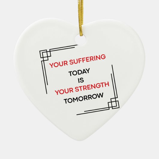 Motivatie Georiënteerd Ontwerp Keramisch Ornament (Voorkant)