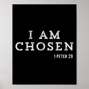 Motivatie Gezegde in de uitverkoren katholieke Man Poster