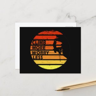 Motivatie gezegde voor rotsklimmen feestdagenkaart