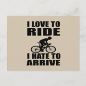 Motivatie grappige fietsquotes briefkaart (Voorkant)