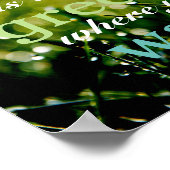 Motivatie| Grass is groener waar u het water geeft Poster (Hoek)