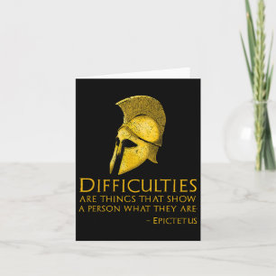 Motivatie Griekse filosofie - Epictetus Quote - Kaart