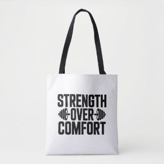 Motivatie Gymtas 'Kracht boven Gemak' Draagtas