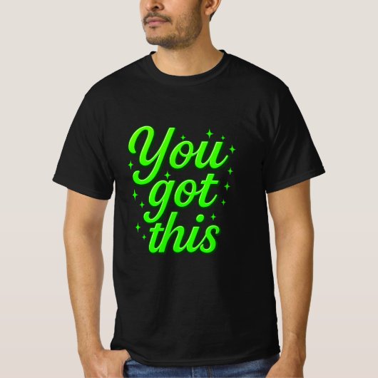 Motivatie heb je deze luxe gouden typografie t-shirt (Voorkant)