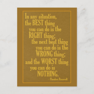 Motivatie "iets doen" Quote briefkaart