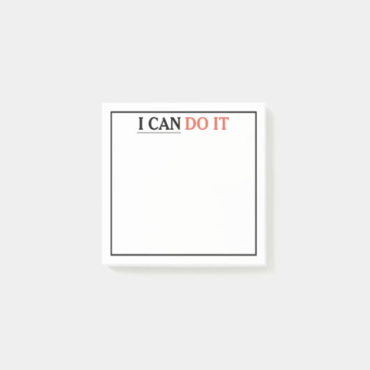 Motivatie IK KAN IT POST-IT Notities DOEN Post-it® Notes (Voorkant)