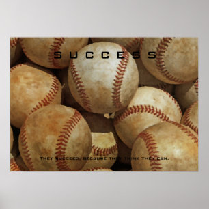 Motivatie Inspire voor Baseball Artwork Poster