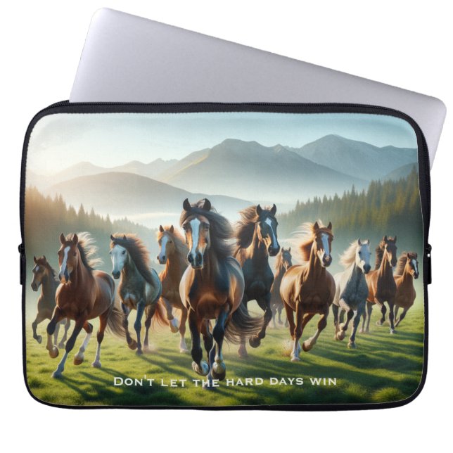 Motivatie Inspirerend Laptop Sleeve (Voorkant)