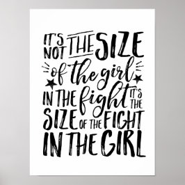 Motivatie Inspirerend Quote Girl Power Poster