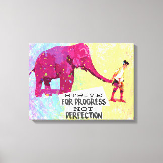 Motivatie Inspirerend quote poster Canvas Afdruk
