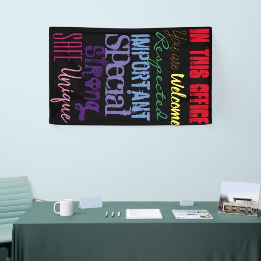 Motivatie Inspirerend regenboogdeurbanner Spandoek (Beurs)