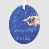 Motivatie Inspirerend van het Zwemteam van het lab Ornament (voorkant)