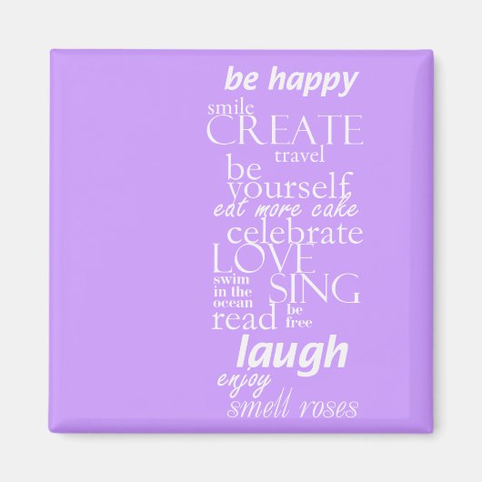 motivatie inspirerend woorden magneet (Voorkant)