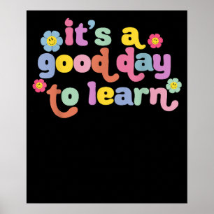 Motivatie is een goede dag om een leraar te leren poster