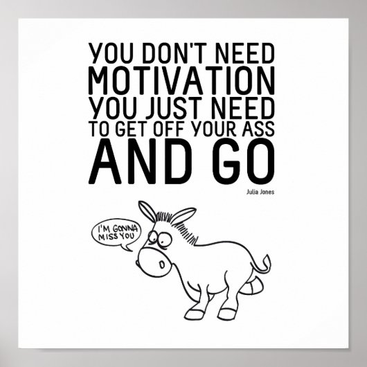 Motivatie is niet nodig poster (Voorkant)