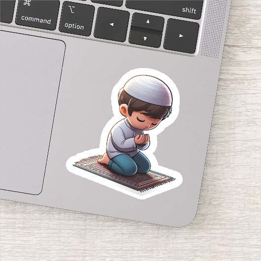 Motivatie islamitisch gebed voor islamitische Kind Sticker (Detail)