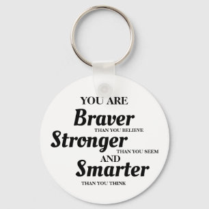 Motivatie Je bent Dapper Sterk Slim Sleutelhanger