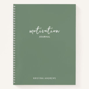 Motivatie Journal Sage Green Notitieboek