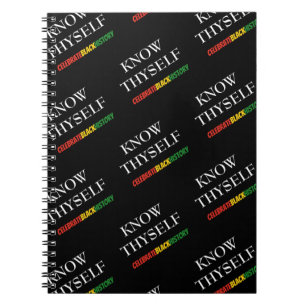 Motivatie KENNIS ZICHZELF Zwarte geschiedenismaand Notitieboek