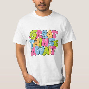 Motivatie Kleurrijke bubbel T-shirt